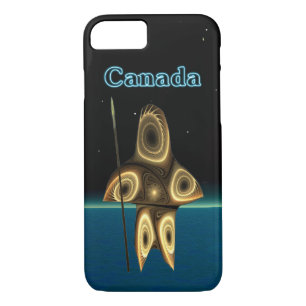 Coque iPhone 7 Chasseur inuit fractal - Canada