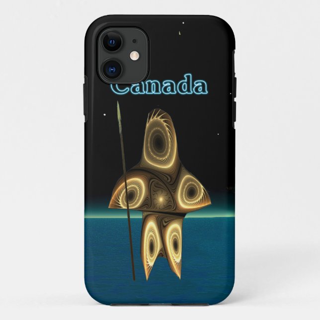 Coques Case-Mate iPhone Chasseur inuit fractal - Canada (Dos)