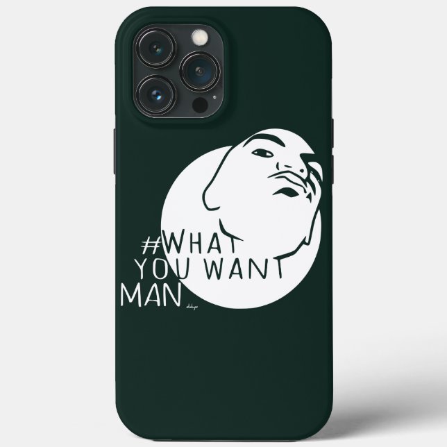 Coques Case-Mate iPhone Chasseur vert Mug Tiré Yo Man Ce que vous voulez (Verso)