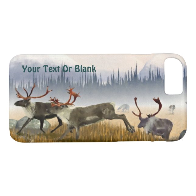 Coques Case-Mate iPhone Chasseurs Dans La Poisson (Caribou) (Dos (Horizontal))