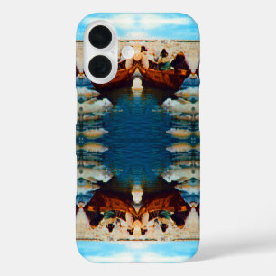 Coque Pour iPhone 16 Chasseurs esquimaux vintage USA Alaska