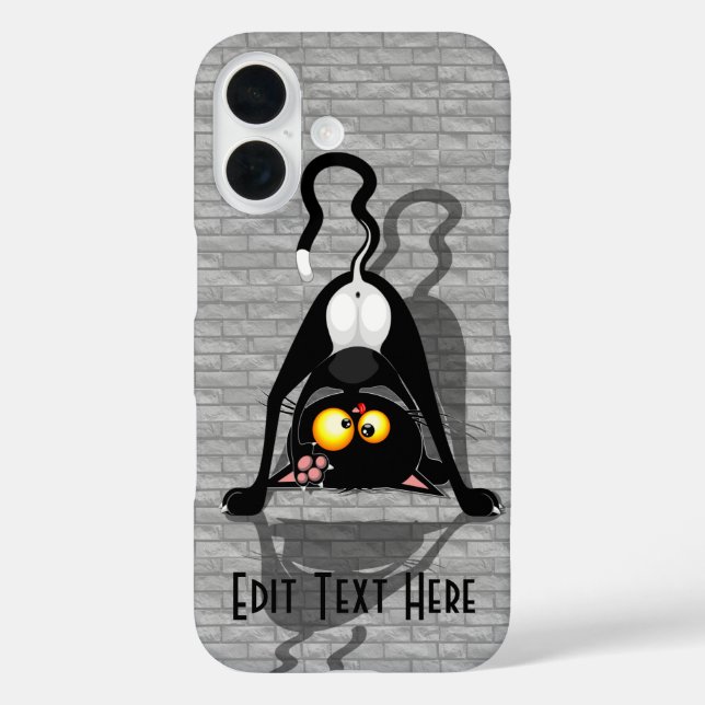 Coques Case-Mate iPhone Chat à l'envers Personnage de dessin animé drôle (Verso)