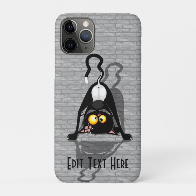 Coques Case-Mate iPhone Chat à l'envers Personnage de dessin animé drôle (Dos)