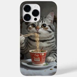 Coque Case-Mate iPhone Chat À Rayures Profitant Des Nouilles De Coupe