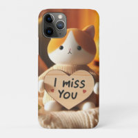Chat adorable peluche avec message de coeur