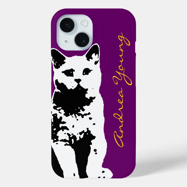 Coques Case-Mate iPhone chat ajouter votre nom (Verso)