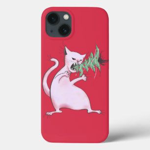 Case-Mate iPhone Case Chat amusant Noël Arbre de Manger vacances