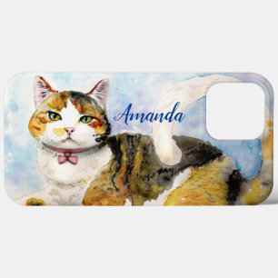 Case-Mate iPhone Case Chat aquarelle