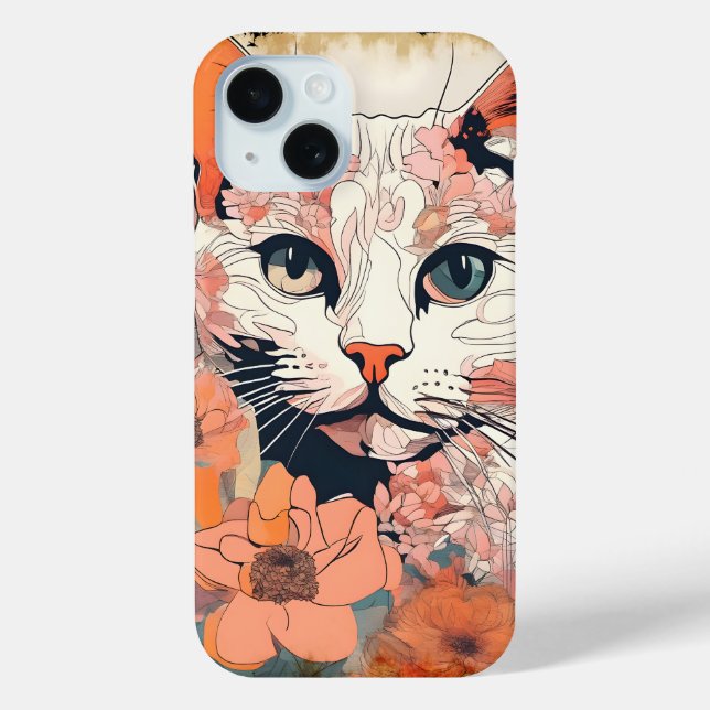 Coques Case-Mate iPhone Chat Artistique (Verso)