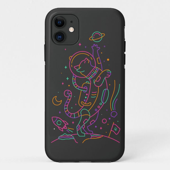 Coques Case-Mate iPhone Chat Astro vibrant (Dos)