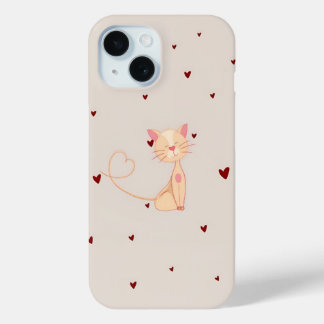 Coque Case-Mate iPhone Chat aux coeurs