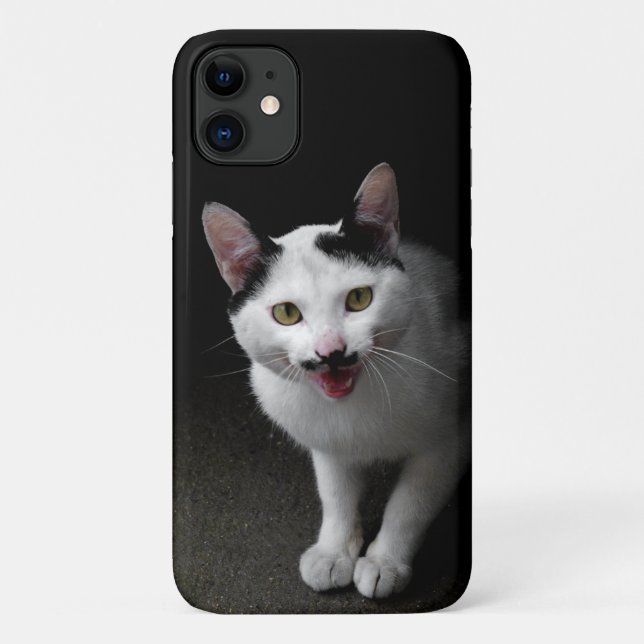 Coques Case-Mate iPhone Chat avec Moustache (Dos)