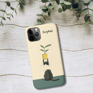 Case-Mate iPhone Case Chat avec plante