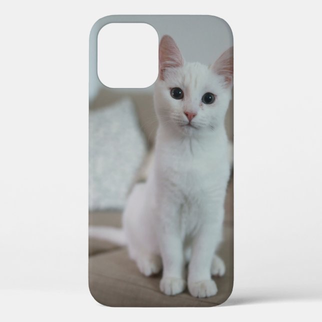 Coques Case-Mate iPhone chat blanc | Zazzle_Growshop. (Verso)
