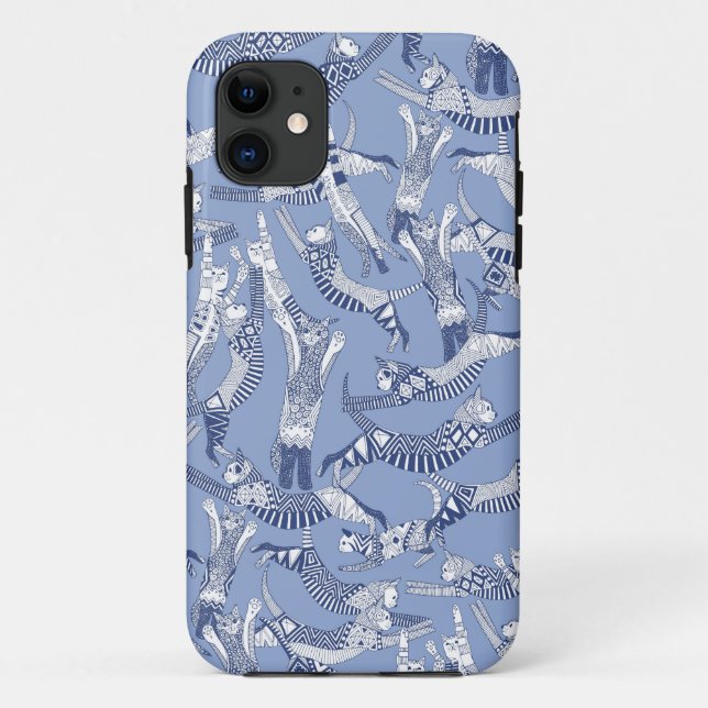 Coques Case-Mate iPhone chat bleu (Dos)
