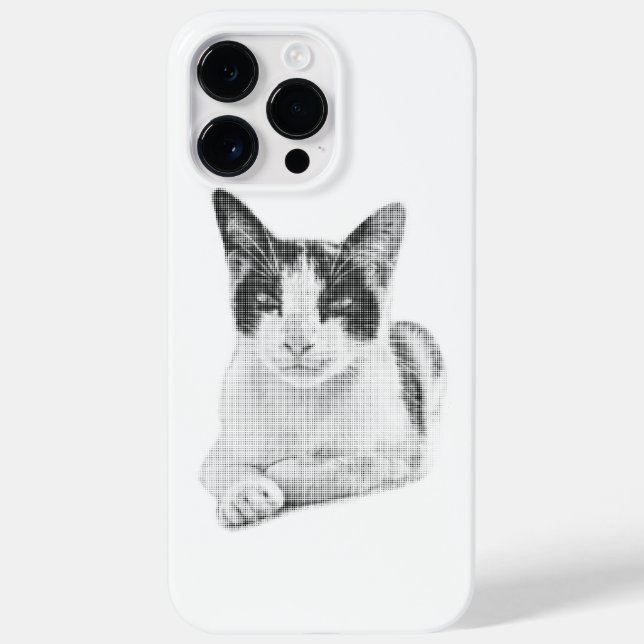 Coques Case-Mate iPhone Chat Calico Halftone (Verso)