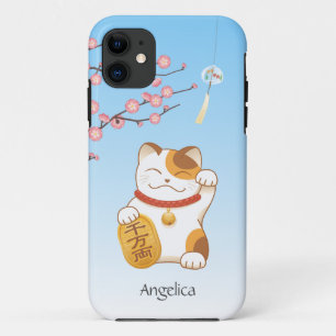 Coque Case-Mate iPhone Chat chanceux japonais, Calico Maneki Neko