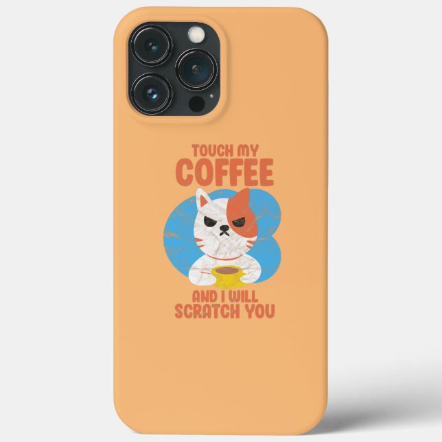 Coques Case-Mate iPhone Chat Chaton Touche Mon Café Et Va Vous Griffer (Verso)