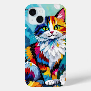 Coque Case-Mate iPhone Chat coloré et papillon