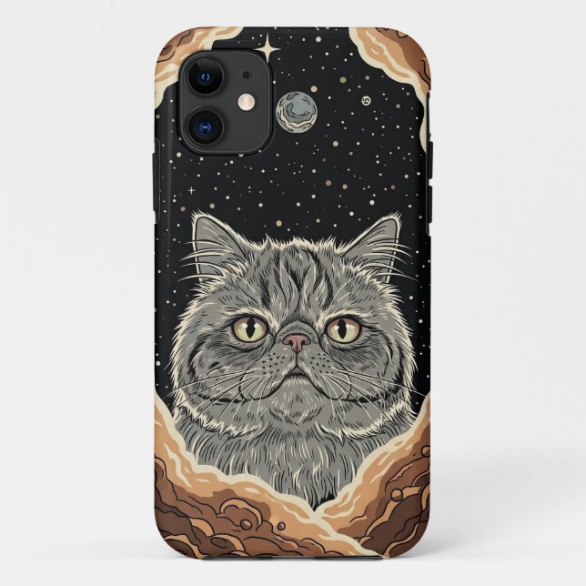 Coques Case-Mate iPhone Chat Cosmique (Dos)