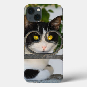 Case-Mate iPhone Case Chat curieux avec Spectacles encadre une photo amu