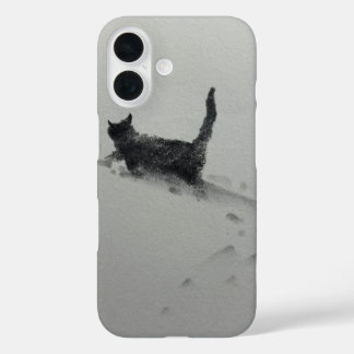 Coque Pour iPhone 16 chat dans la neige 2