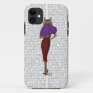 Coque iPhone 11 Chat dans la robe rouge