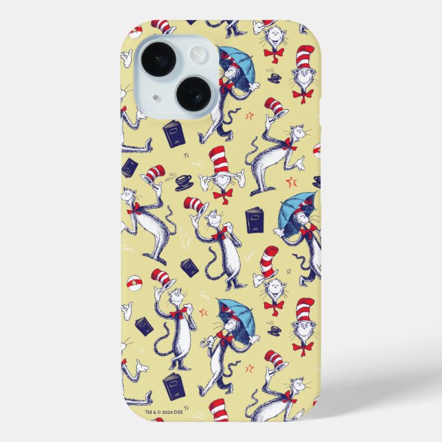 Coques Case-Mate iPhone Chat Dans Le Casquette | Motif jaune (Verso)