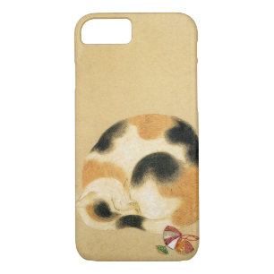 Case-Mate iPhone Case Chat de calicot japonais, Hanabusa Itchō