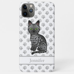 Case-Mate iPhone Case Chat de dessin animé mignon Egyptian Mau fumée & n
