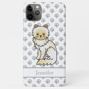 Case-Mate iPhone Case Chat de dessin animé persan couleur crème mignon &