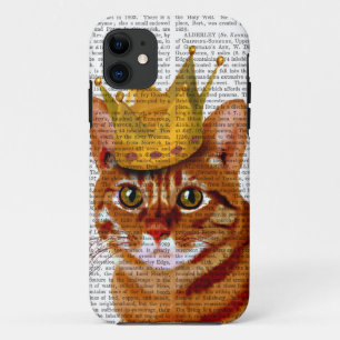 Case-Mate iPhone Case Chat de gingembre avec la couronne Portrai