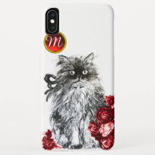 ETUI iPhone Case-Mate CHAT DE LA CUISINE, CUISINE AVEC ROSES ROUGES MONO