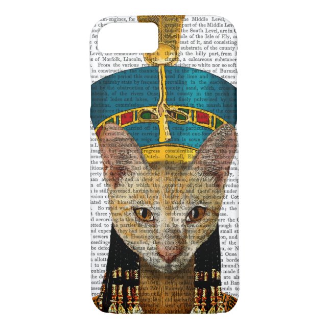 Coques Case-Mate iPhone Chat de la reine égyptienne (Dos)