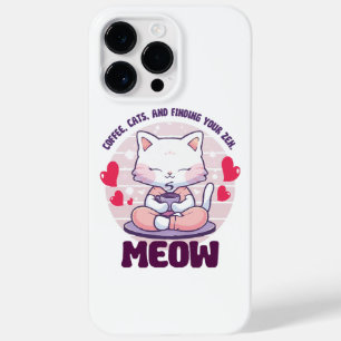 Coque Case-Mate iPhone Chat de méditation - Chat Kawaii