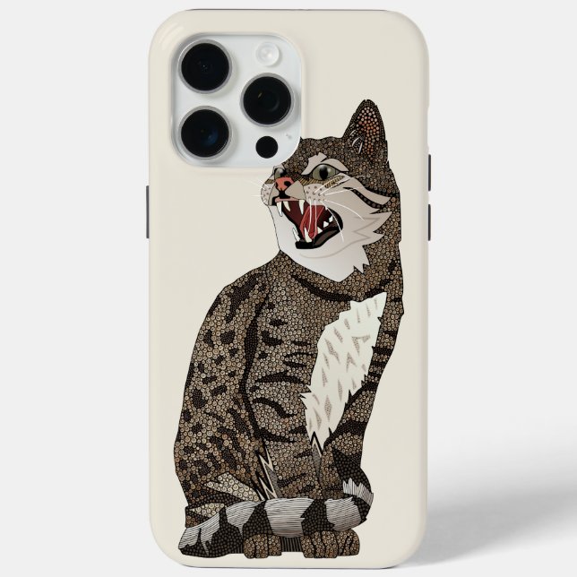 Coques Case-Mate iPhone chat désert indien blanc (Verso)