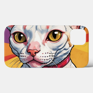 Case-Mate iPhone Case Chat Devon Rex en Vintage