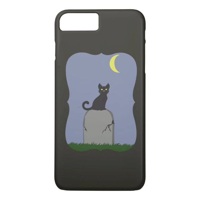 Coques Case-Mate iPhone Chat d'Halloween éffrayant (Dos)