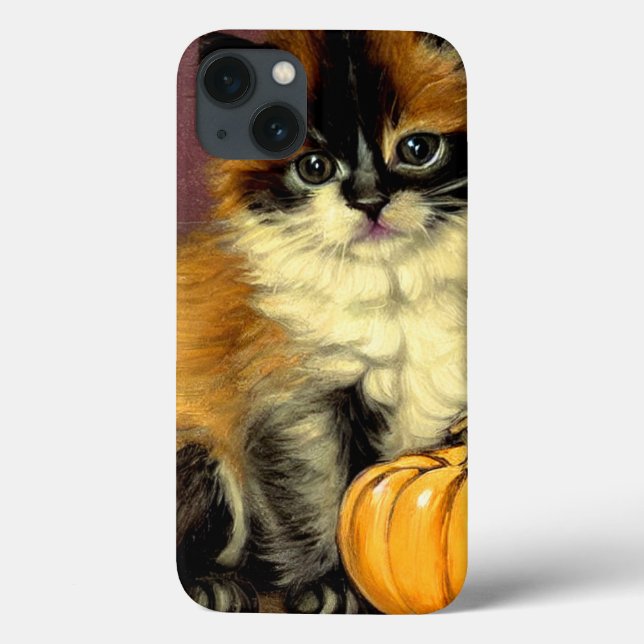 Coques Case-Mate iPhone Chat d'Halloween Ragdoll vintage (Verso)
