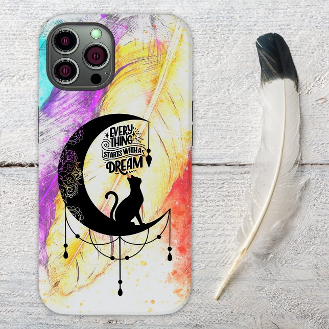 Coques Case-Mate iPhone Chat Dreamcatcher | Tout commence par un rêve (Créateur téléchargé)