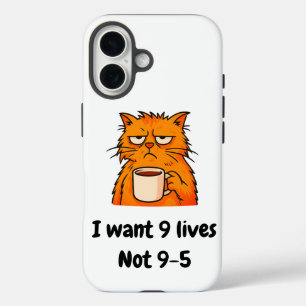 Coque Pour iPhone 16 Chat Drôle