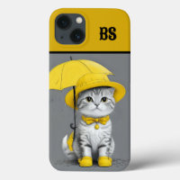 Chat drôle dans les bottes de pluie - Humour de ch