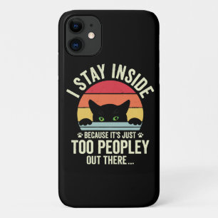 Case-Mate iPhone Case Chat Drôle Je Reste À L'Intérieur Parce Que C'Est