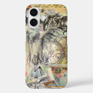 Coques iPhone 16 Chat du Cheshire Alice au Pays des Merveilles Clas
