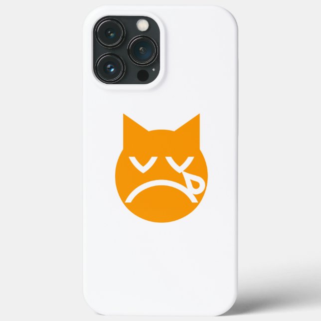 Coques Case-Mate iPhone Chat Émoticône qui Pleure (Verso)