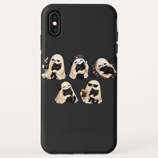Coques Case-Mate iPhone Chat Fantôme Duo Cosy Halloween (Dos)