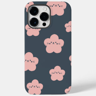 Coque Case-Mate iPhone Chat Fleur Rose Chat au visage mignon amateur