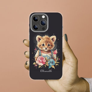 Case-Mate iPhone Case Chat floral de style Vintage
