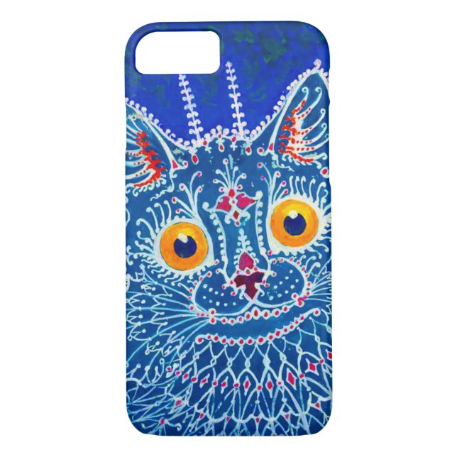 Coques Case-Mate iPhone Chat gothique bleu (Dos)