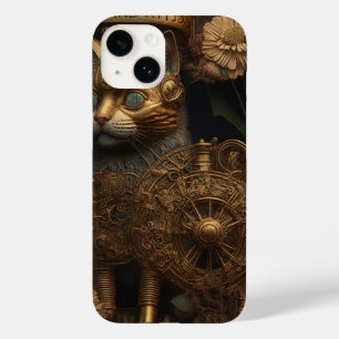 Coque Case-Mate iPhone Chat gothique en or Steampunk